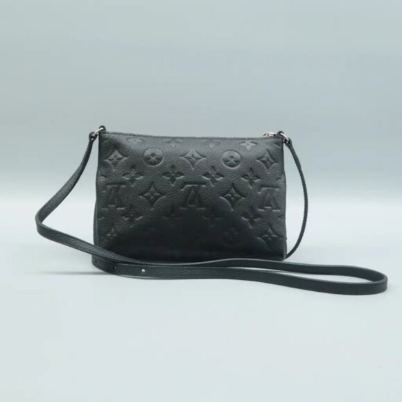 100% Authentic Louis Vuitton Pallas Black Monogram Leather Shoulder Bag - Picture 2 of 12